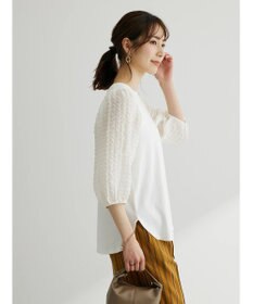 Green Parks ・ＳＵＧＡＲ　ＳＰＯＯＮ　シャーリング袖プルオーバー