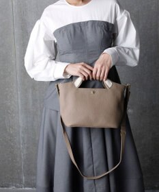 TOPKAPI 【TREASURE TOPKAPI】ソフトシュリンク テープハンドル ショルダー付きミニ トート バッグ