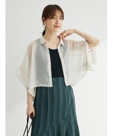 Green Parks ・ＥＬＥＮＣＡＲＥ　ＤＵＥ　ラメシフォンショートシャツ