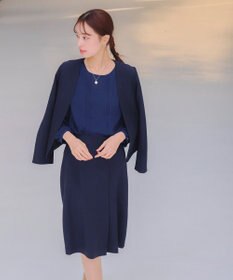 Tiaclasse 【洗える】ピンタックレースブラウス