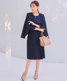 Tiaclasse 【洗える】ピンタックレースブラウス