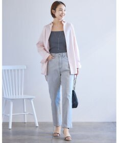 UNFILO センタープレステーパードデニム