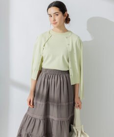 組曲 【8色展開・アンサンブル対応】ブーケカラーカーディガン