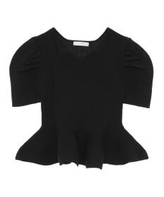 Green Parks ・ｓｗｉｎｇ　ｂｙ　ハートネックペプラムニット