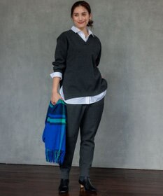 23区 L 【Lサイズ限定】ヴィスコースストレッチ Ｖネック ニット