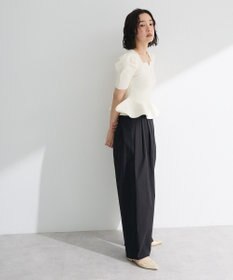 Green Parks ・ｓｗｉｎｇ　ｂｙ　ハートネックペプラムニット