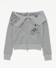 WEGO オフショルグラフィックスウェット