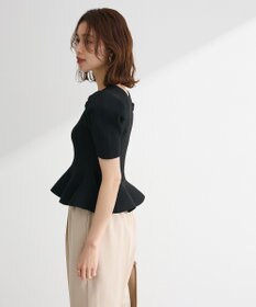 Green Parks ・ｓｗｉｎｇ　ｂｙ　ハートネックペプラムニット