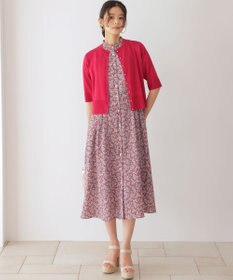 組曲 シアーニット5分袖 カーディガン