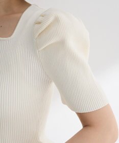 Green Parks ・ｓｗｉｎｇ　ｂｙ　ハートネックペプラムニット