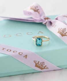 TOCCA 【WEB＆数量限定】SCENT OF FLOWER RING K18 イエローゴールド ブルートパーズ 指輪