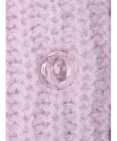 earth music&ecology ヘアリーショートニットカーディガン