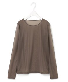 ICB 【洗える】 マットトリコットチュール シアーカットソー
