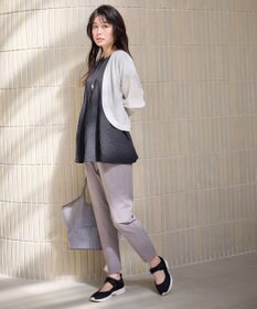 ANY 【洗濯機可/接触冷感/アンチピリング】シアーニットボレロカーディガン