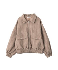 CRAFT STANDARD BOUTIQUE フェイクレザー衿ボアブルゾン