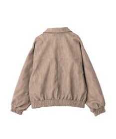 CRAFT STANDARD BOUTIQUE フェイクレザー衿ボアブルゾン