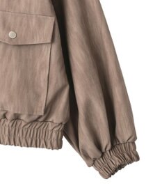 CRAFT STANDARD BOUTIQUE フェイクレザー衿ボアブルゾン