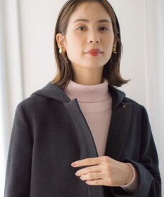 組曲 L 【2WAY・WEB限定】ウールカシミヤミックス ハイネックニット