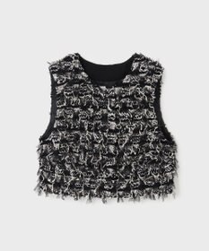 GRACE CONTINENTAL コンパクトフリンジベスト