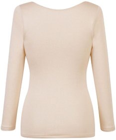 Wing あったかインナー 綿混 裏起毛 よく伸びる素材 【ラクのびサーモ】 8分袖 長袖 秋 冬 EL6813 ウイング／ワコール