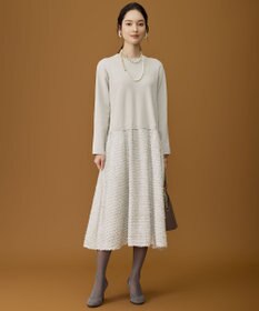 自由区 L 【カタログ掲載】ジャカードコンビ ワンピース