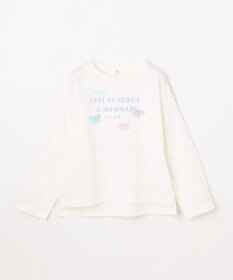 ANY KIDS 【綿100%】ロゴプリント 長袖Tシャツ