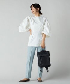 Y'SACCS リサイクルナイロン×カウレザー ラップリュック　Sサイズ