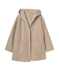 Green Parks ２ｗａｙフード裏ボアミディ丈コーディガン