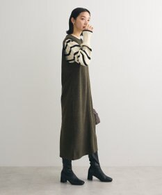 Green Parks 圧縮ポンチ合皮パイピングジャンスカ