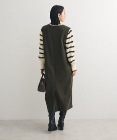 Green Parks 圧縮ポンチ合皮パイピングジャンスカ