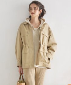 23区 L 【SLOW/一部店舗限定】ハイカウントギャバ ミリタリージャケット