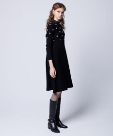 TOCCA 【洗える】PEARL BOUQUET KNITDRESS ニットドレス