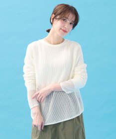 ANY 【アンチピリング】メッシュニットプルオーバー