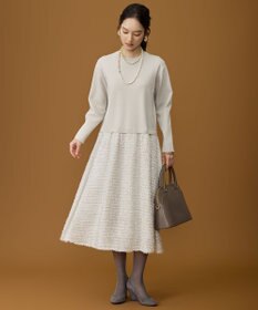 自由区 L 【カタログ掲載】ジャカードコンビ ワンピース