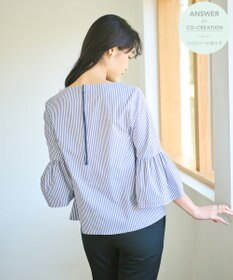#Newans 【ANSWER for Co-Creation】ベルスリーブシンプルブラウス