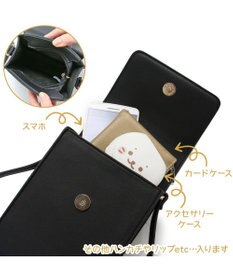 Mother garden しろたん スマホショルダー バッグ 黒  スマホポーチ