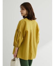 Green Parks 綿麻混紐付きデザインブラウス