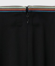 Paul Smith バックサテン ジョーゼット フレアスカート