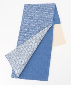 MOONBAT 【カシミヤ100%】両面使える ニットジャガードマフラー