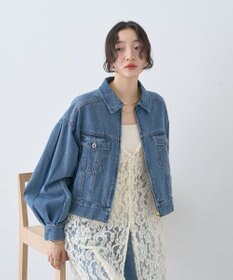 earth music&ecology ショートジップデニムジャケット