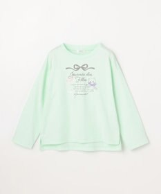 ANY KIDS 【綿100%】ロゴプリント 長袖Tシャツ