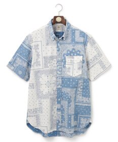 J.PRESS MEN 【KING SIZE】ペイズリーバンダナプリント クレイジーパターンシャツ