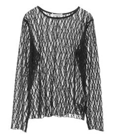 Green Parks パネルラインレースカットプルオーバー