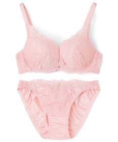 San-ai Resort（三愛水着楽園） 【northerly bra フィットシリーズ 谷間メイク】 カシュクールレースモールド ブラジャー＆ショーツSet B～Fカップ