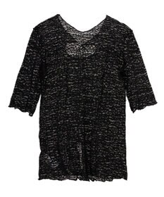 Green Parks カットワークデザインレース半袖トップス