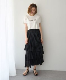 YECCA VECCA アシメラッフルスカート