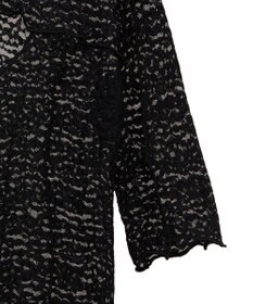 Green Parks カットワークデザインレース半袖トップス