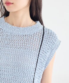 earth music&ecology 配色ラインＭＩＸニットベスト