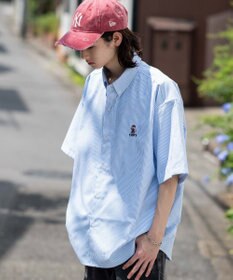 WEGO 【ユニセックス着用ITEM/MLサイズ展開】オックスフォードワンポイントシャツ（SS）