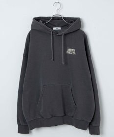 WEGO ピグメントグラフィックプルパーカー